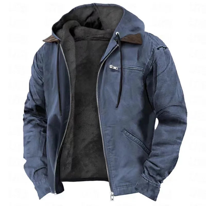 Warm Mens Fleece Hoodie Sweatshirt