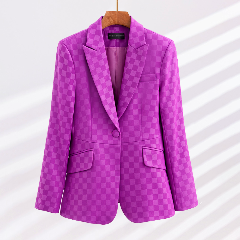 Timeless Plaid Jacket for Ladies