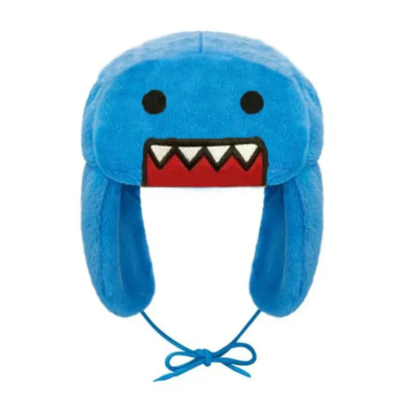 Plush Ushanka Hat Adjustable Ear Flaps Cartoon Design Lightweight