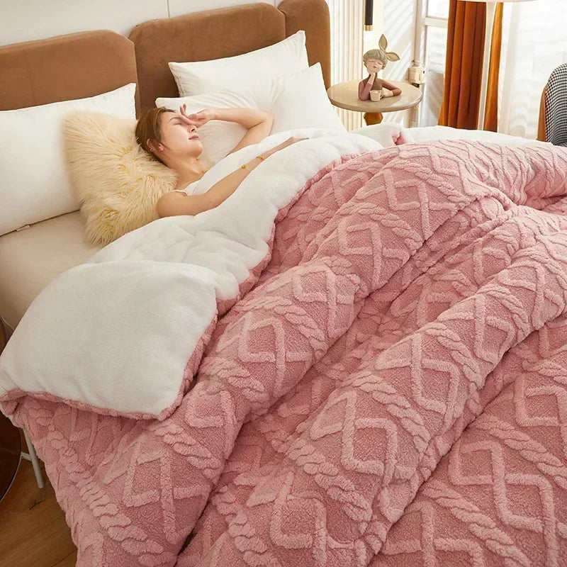 Soft Warm Heavy Throw Blanket for Winter Nights