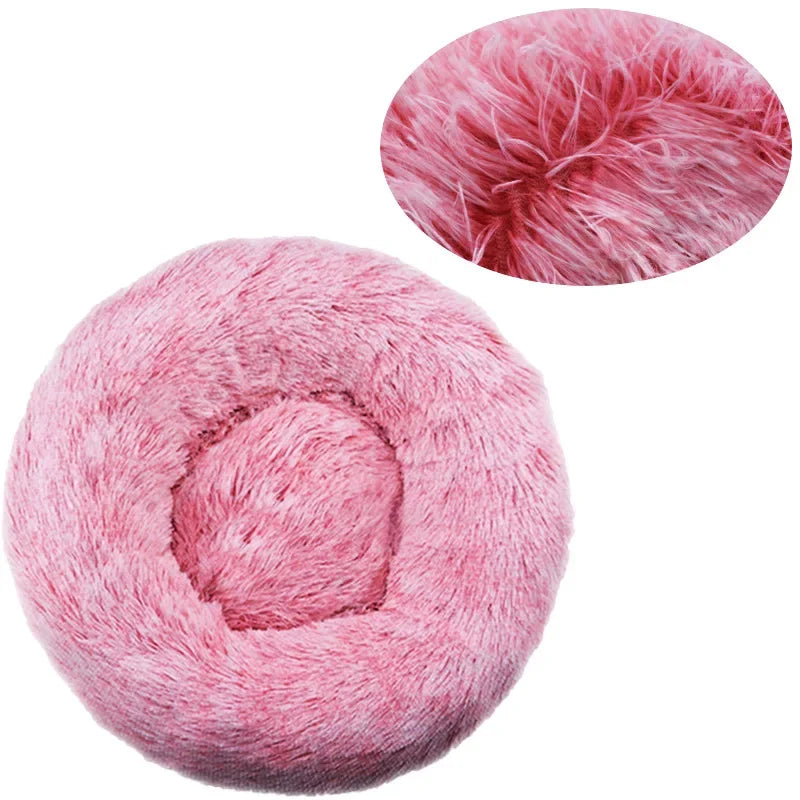 Plush Cozy Pet Bed for Cats and Dogs