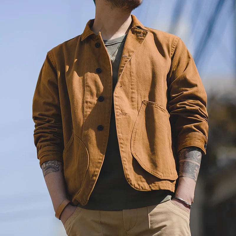 Durable Water Resistant Mens Work Coat Cotton - OutfitLondon