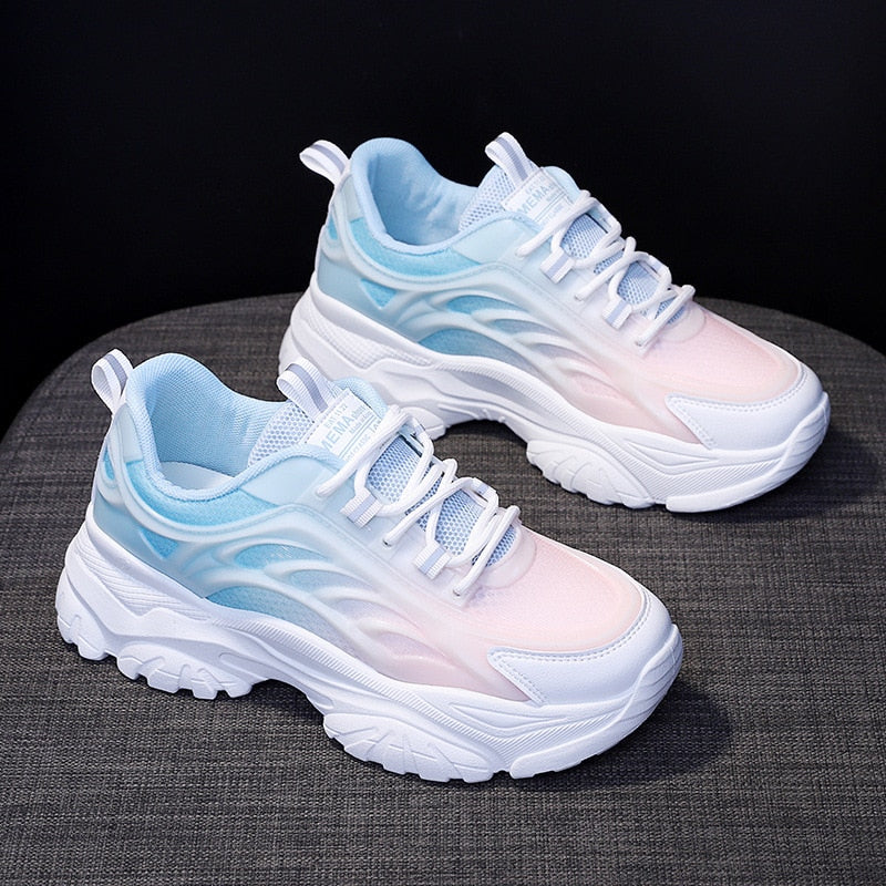 Fashionable Pink Lace Women's Shoes