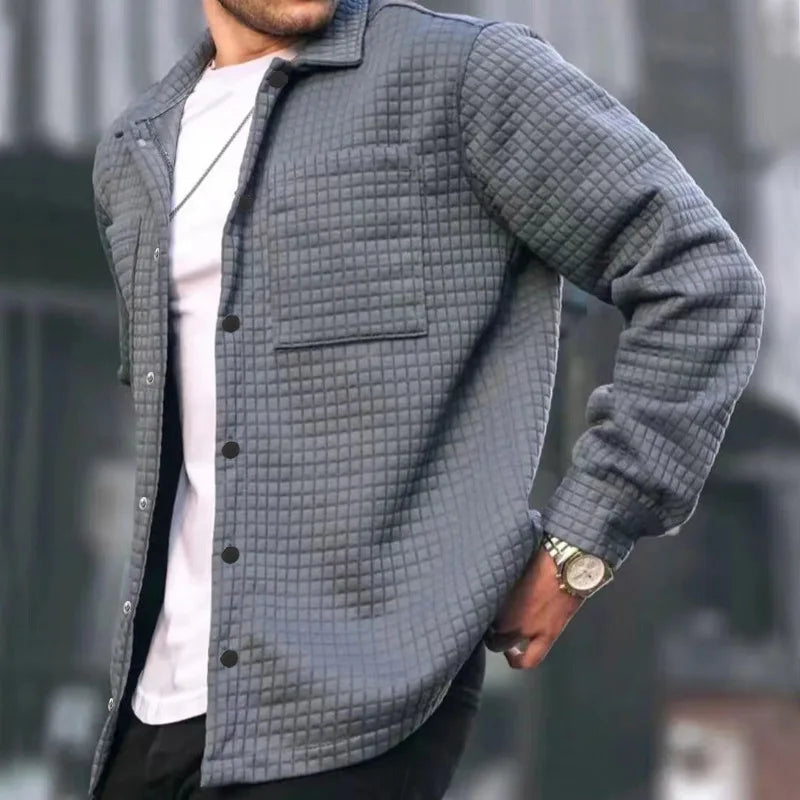 Casual Quilted Bomber Jacket