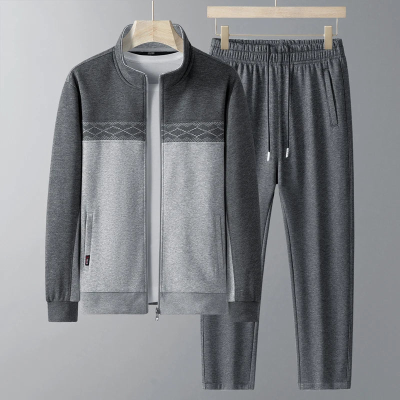 Sporty 2 Piece Tracksuit with Zipper Jacket