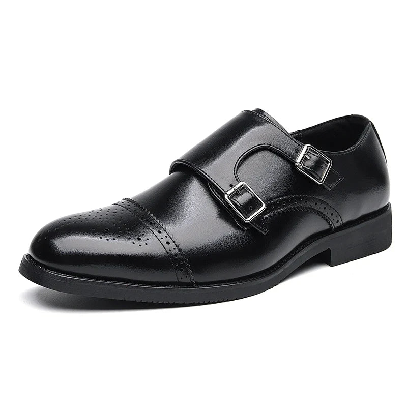 Luxury Double Buckle Dress Shoes