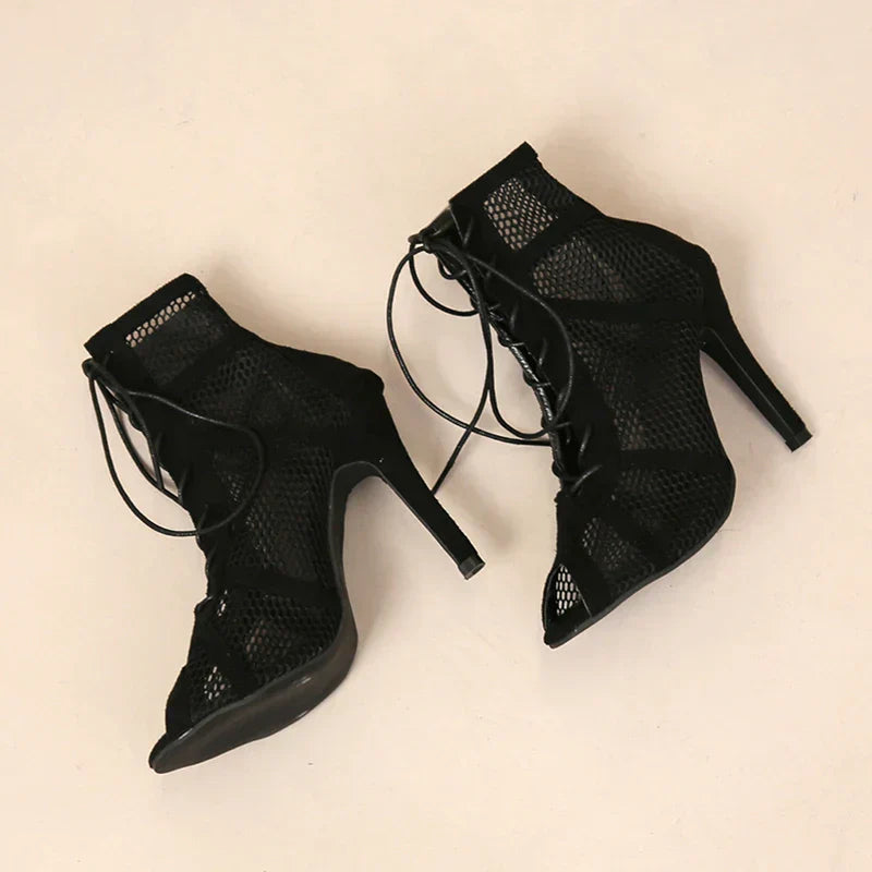 Chic Mesh High Heel Shoes