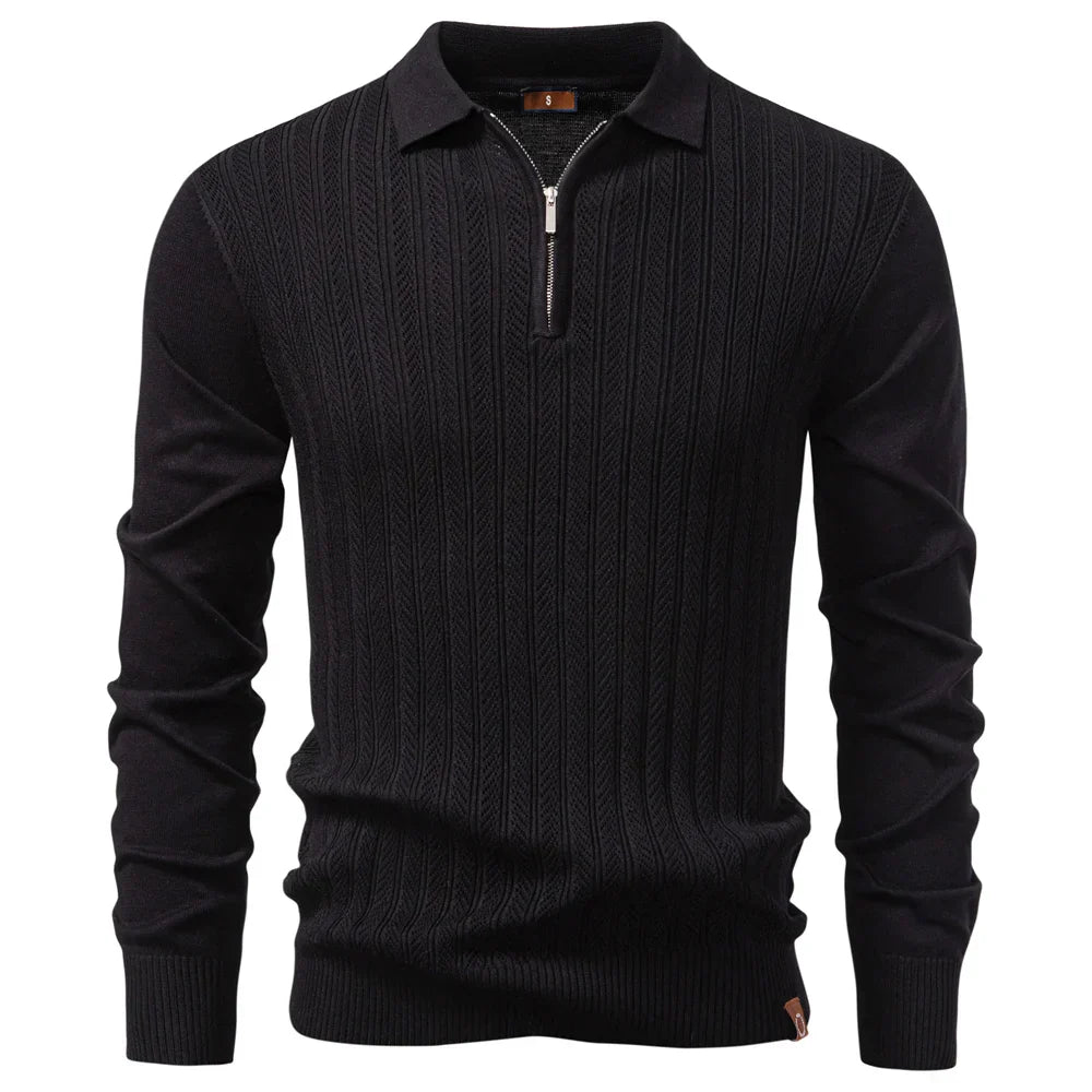 Classic Threaded Polo Shirt - Slim Fit Men's Daily Wear