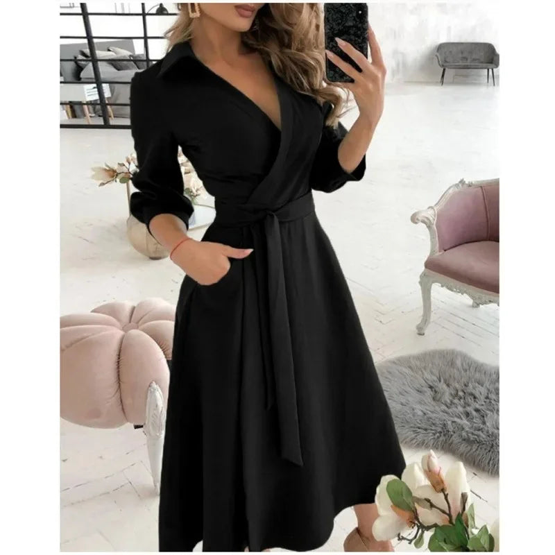 Stylish Women's Wrap Around Dress