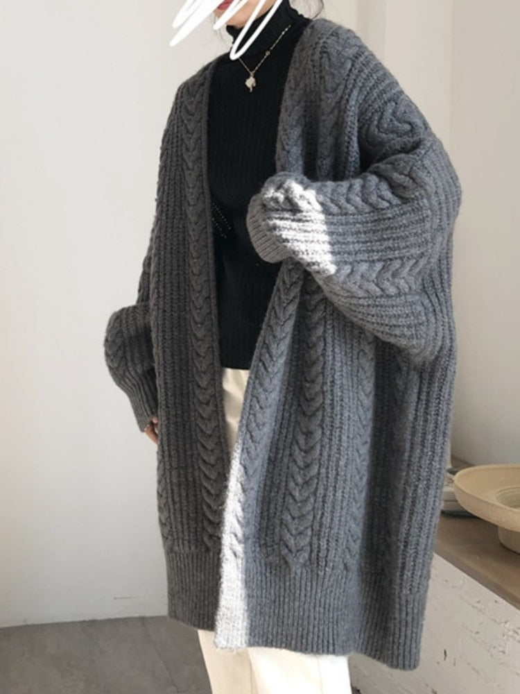 Soft Wool Women's Long Vest Coat