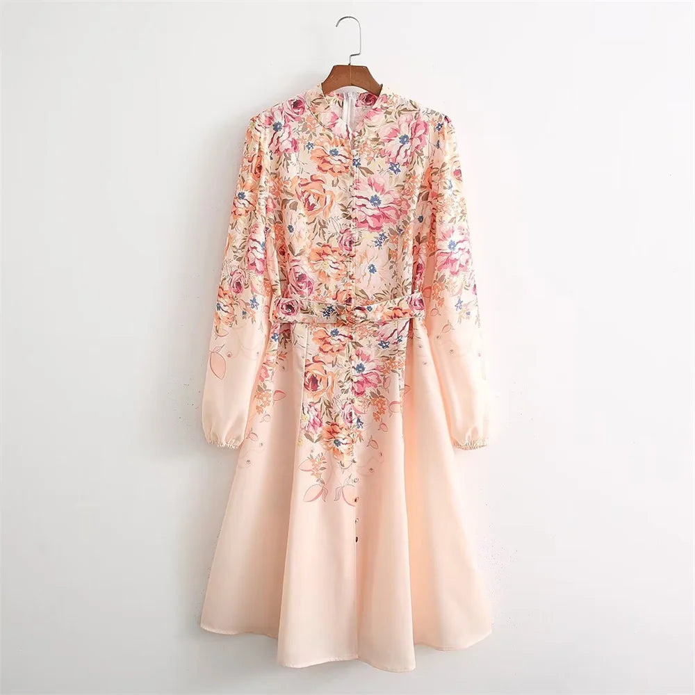 Relaxed Fit Belted Shirt Dress - OutfitLondon