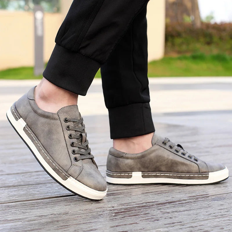 Premium Genuine Leather Trainers