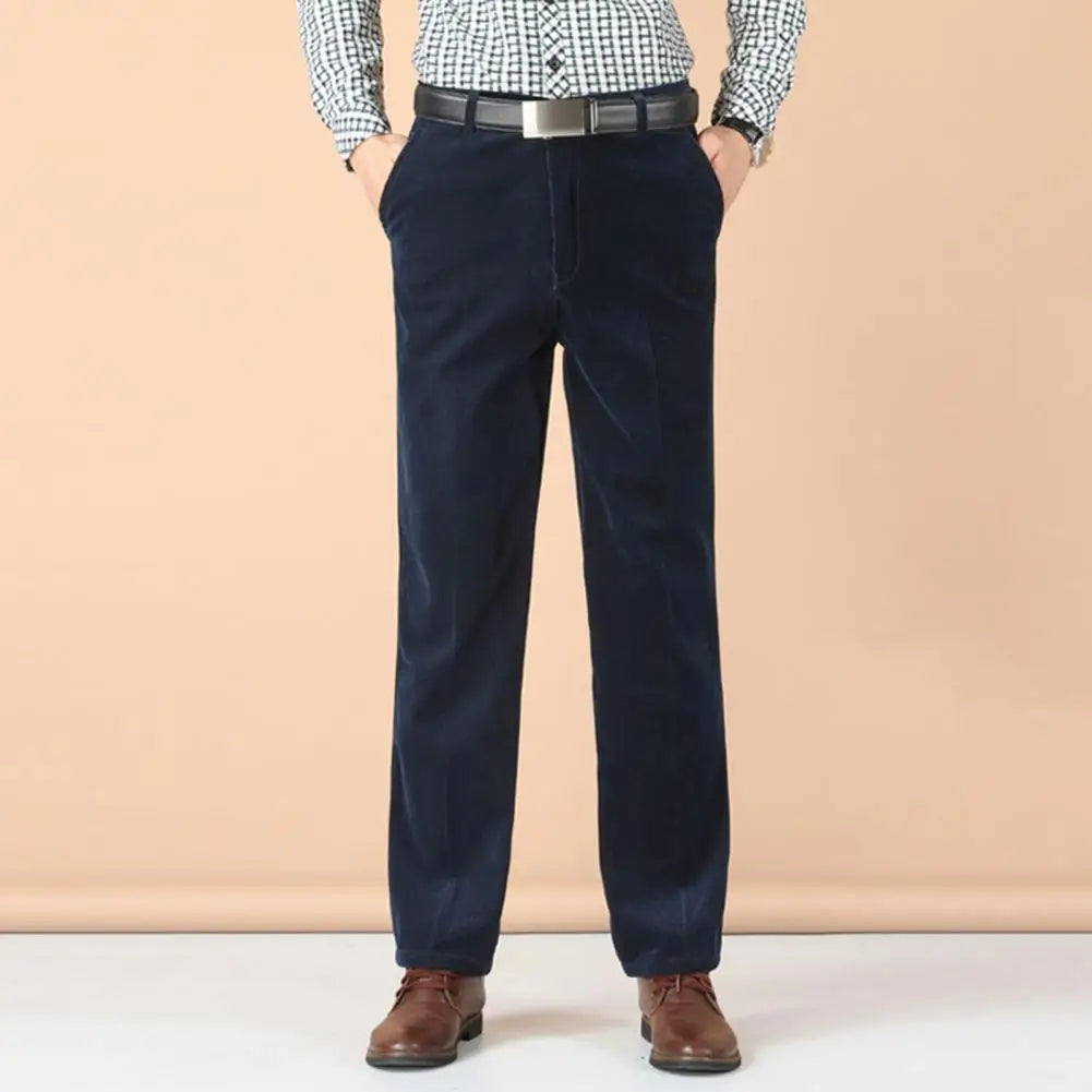 Regular Fit Straight Cotton Mens Pants