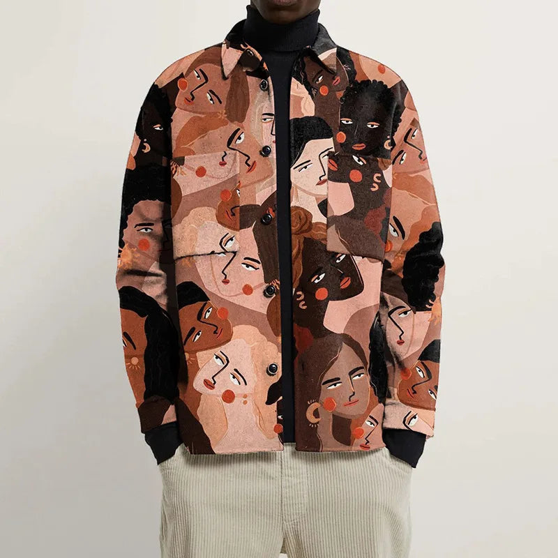 Heavyweight Abstract Parka Jacket