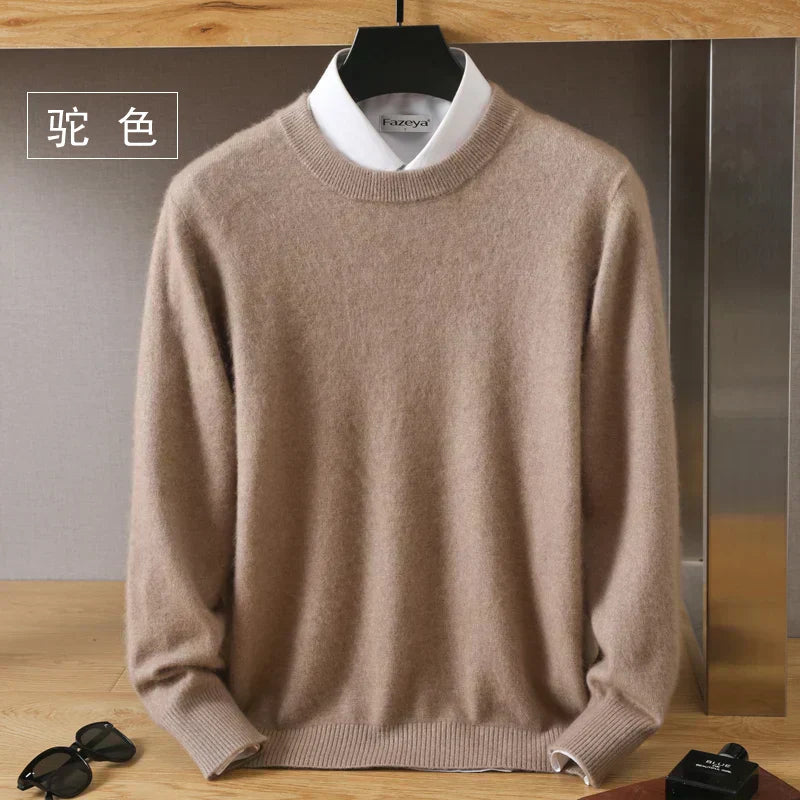 Luxurious High Quality Crew Neck Cashmere Sweater
