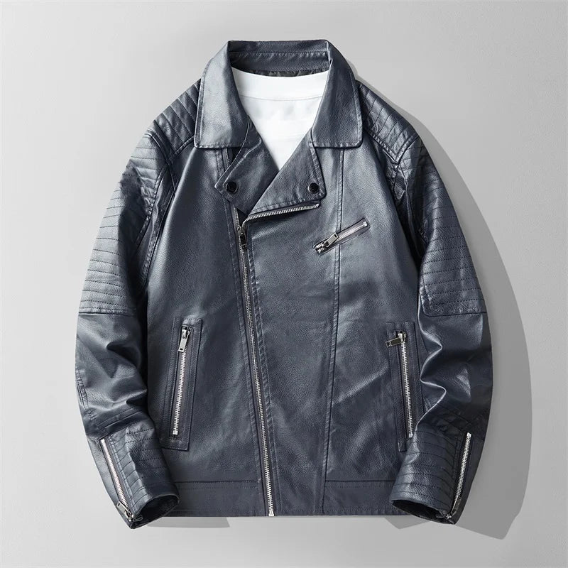 Real Leather Biker Jacket