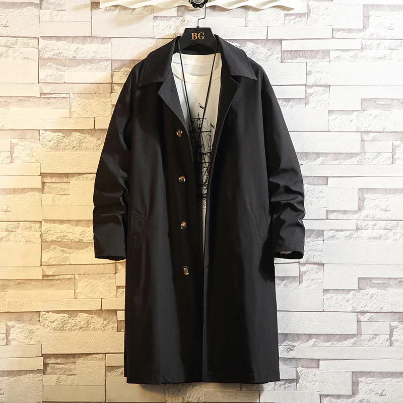 Waterproof Mens Black Windproof Coat
