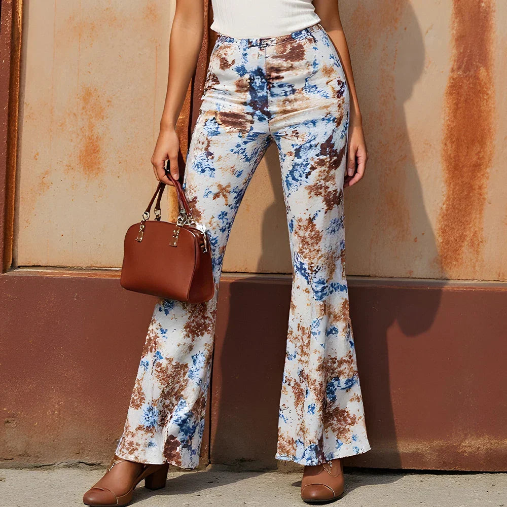 Fashionable Camouflage High Waisted Summer Trousers - OutfitLondon