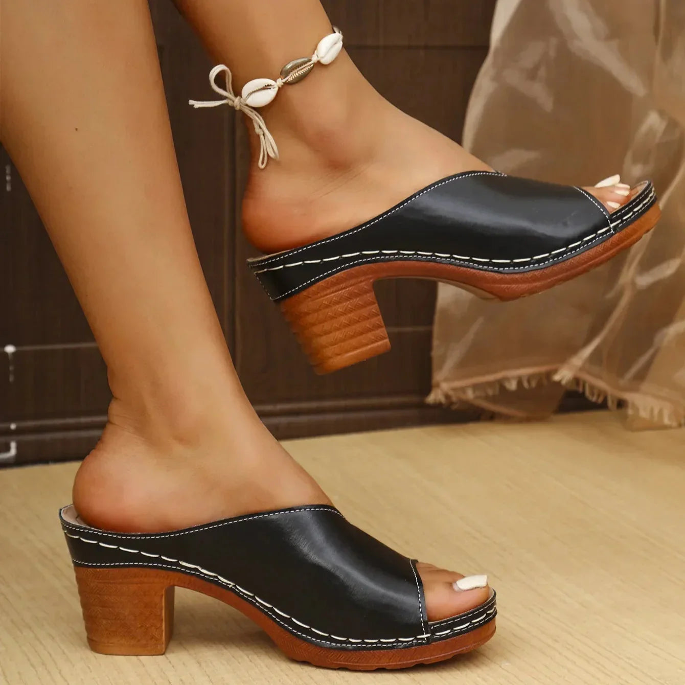 Elegant Ankle Strap Sandals