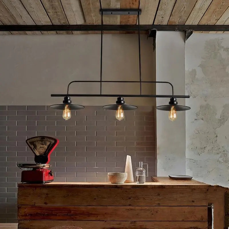 Vintage Metal Hanging Light Fixture - OutfitLondon