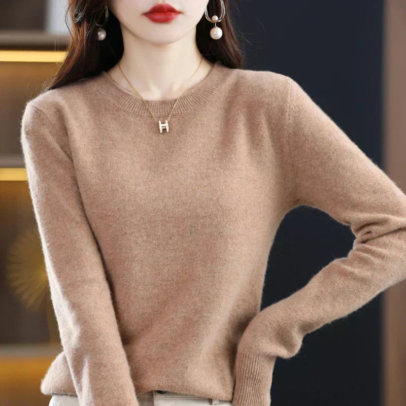 Cozy Ladies Merino Wool Pullover Sweater