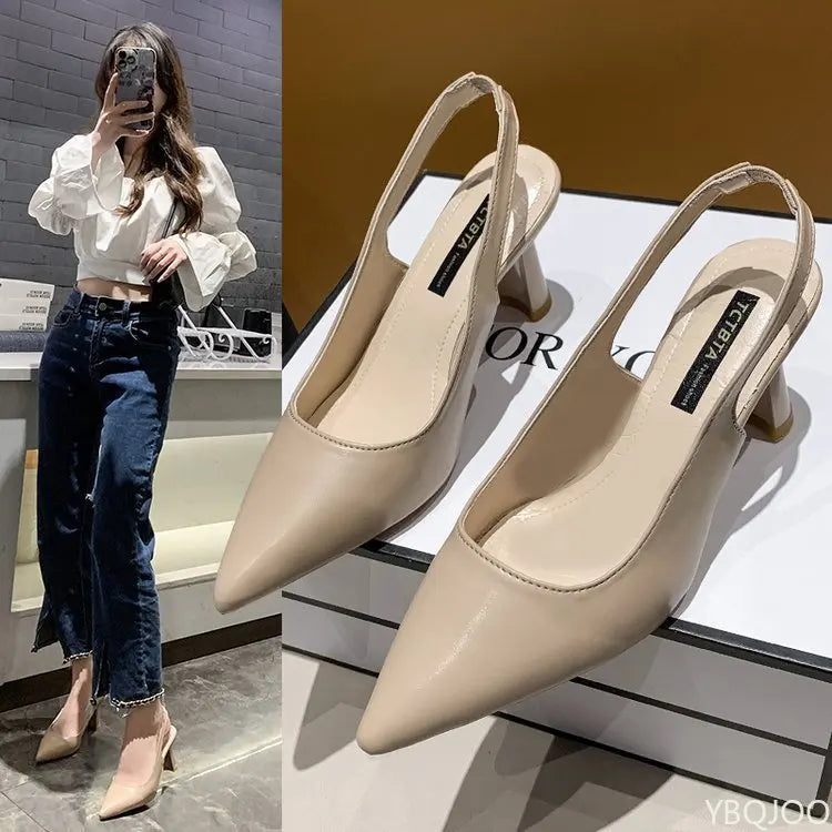 Elegant High Heel Open Toe Sandals for Women - OutfitLondon