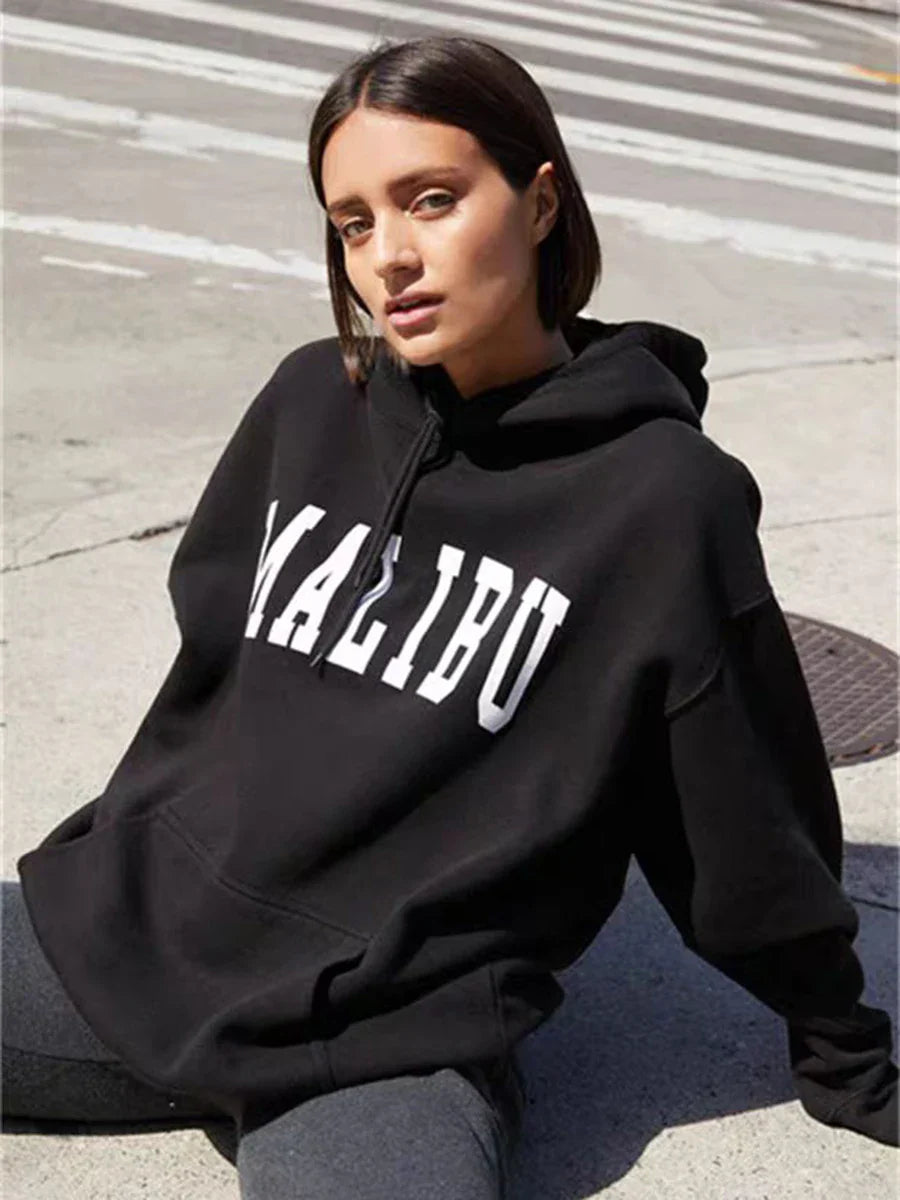 Vintage Style Large Hoodie Sweatshirt - OutfitLondon