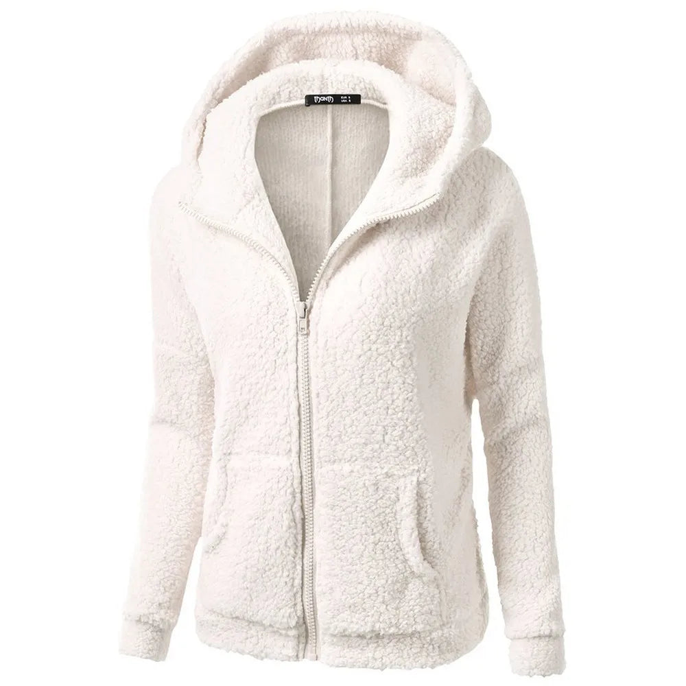 Warm Faux Fur Hooded Parka for Women