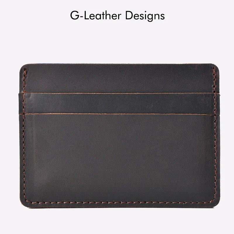 Traditional Tan Leather Card Holder