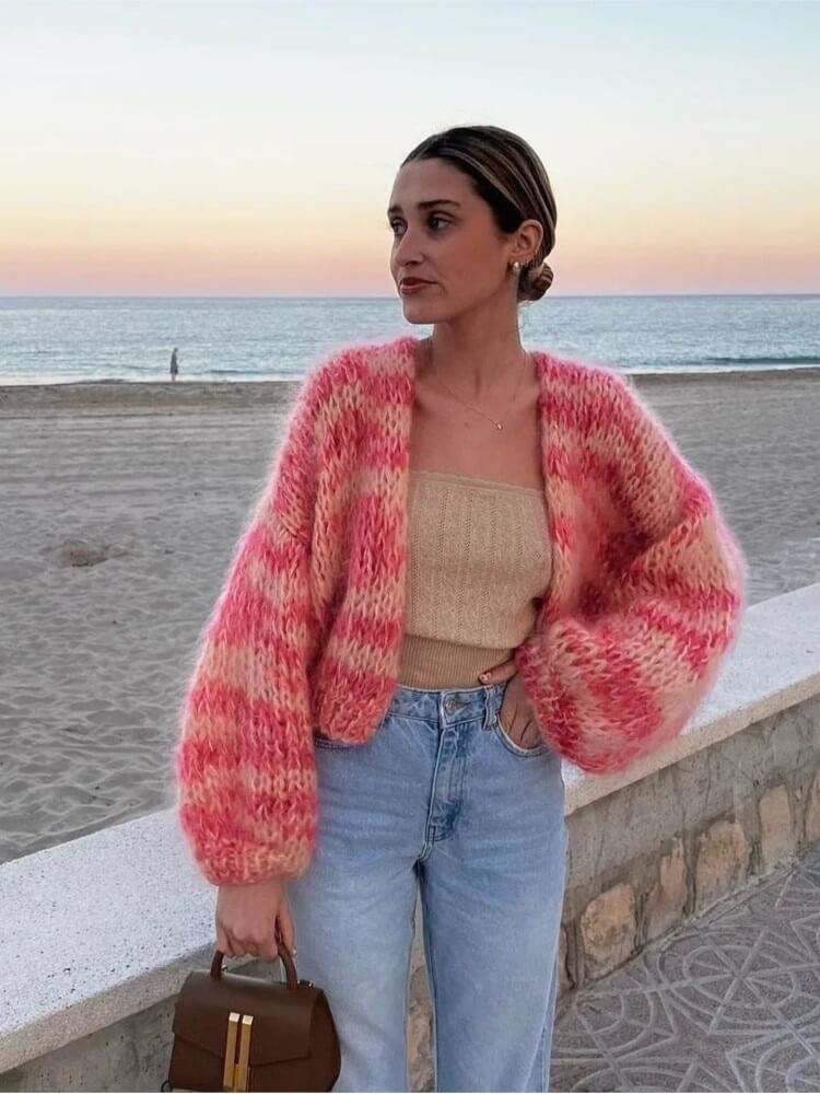 Soft Relax Fit Women's Crew Neck Sweater