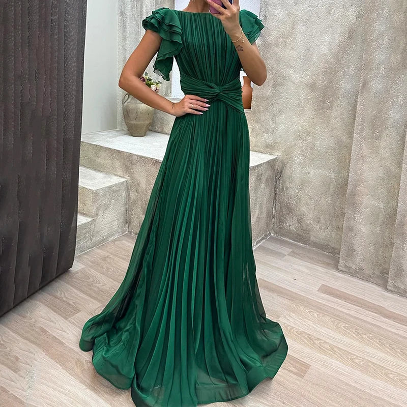Elegant Ruffled Formal Dress