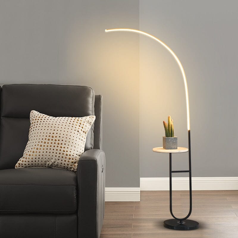 Stylish Floor Lamp with Marble Base