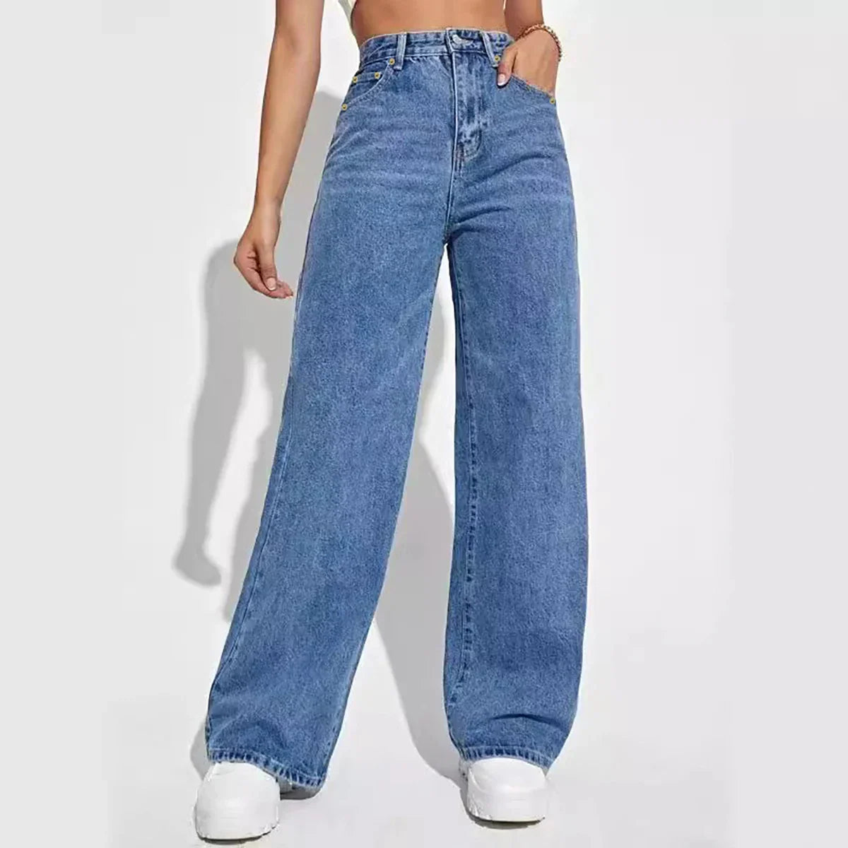Relaxed Fit Classic Straight Leg Jeans