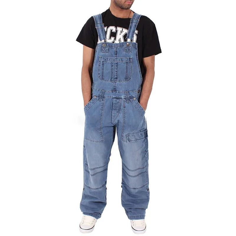 Comfortable Loose Fit Women's Denim Jumpsuit