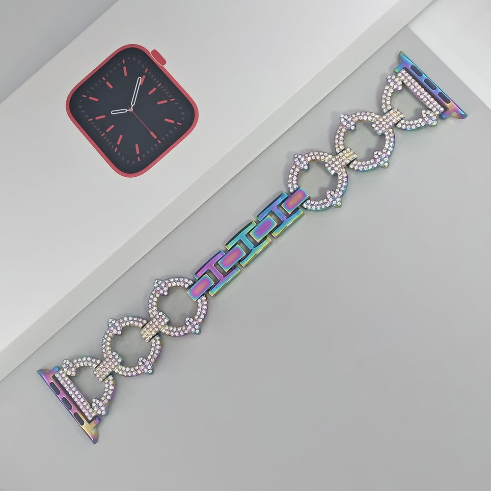 Sleek Metallic Smart Watch Band Bracelet
