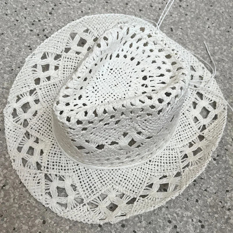 Classic Western Hat with Earthy Brown Beads