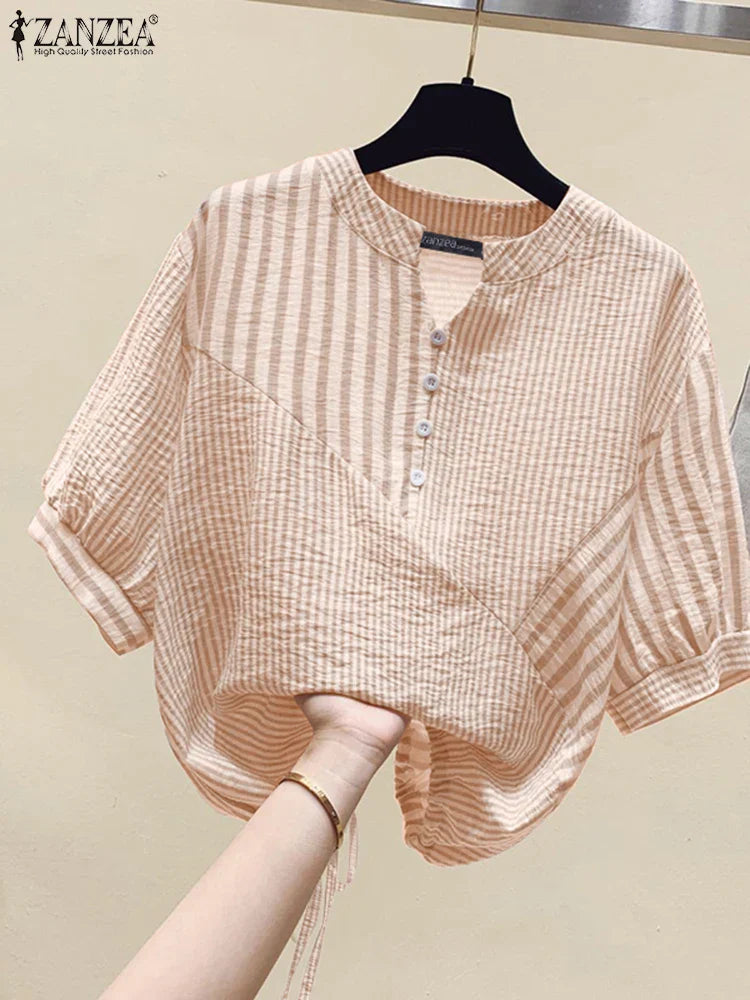 Timeless Vertical Striped Blouse