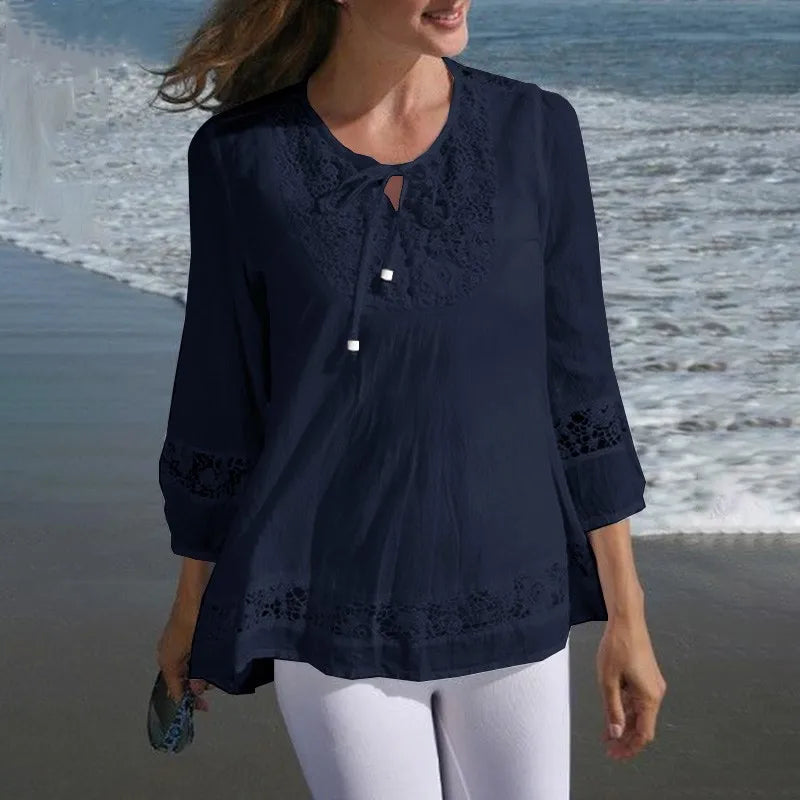 Comfy Loose Fit Floral Shirt – Easy Summer Blouse