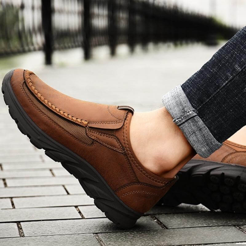 Soft Casual Breathable Slip On Shoes Black