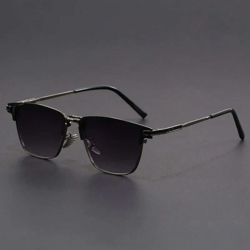 OutfitLondon Titanium Sunglasses Ultra Lightweight Half Frame Glare