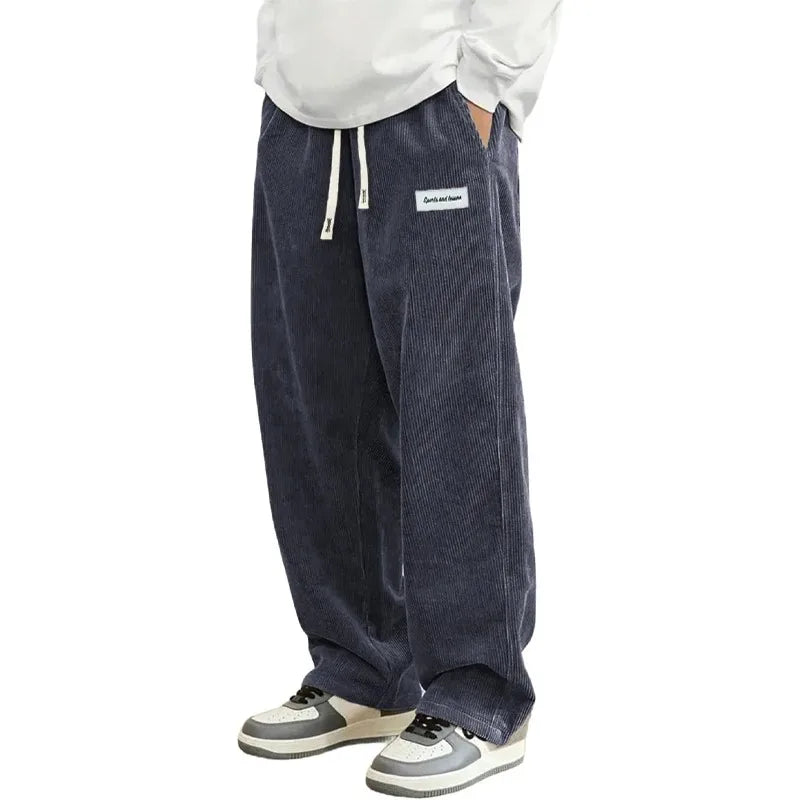 Comfortable Corduroy Loose Fit Trousers