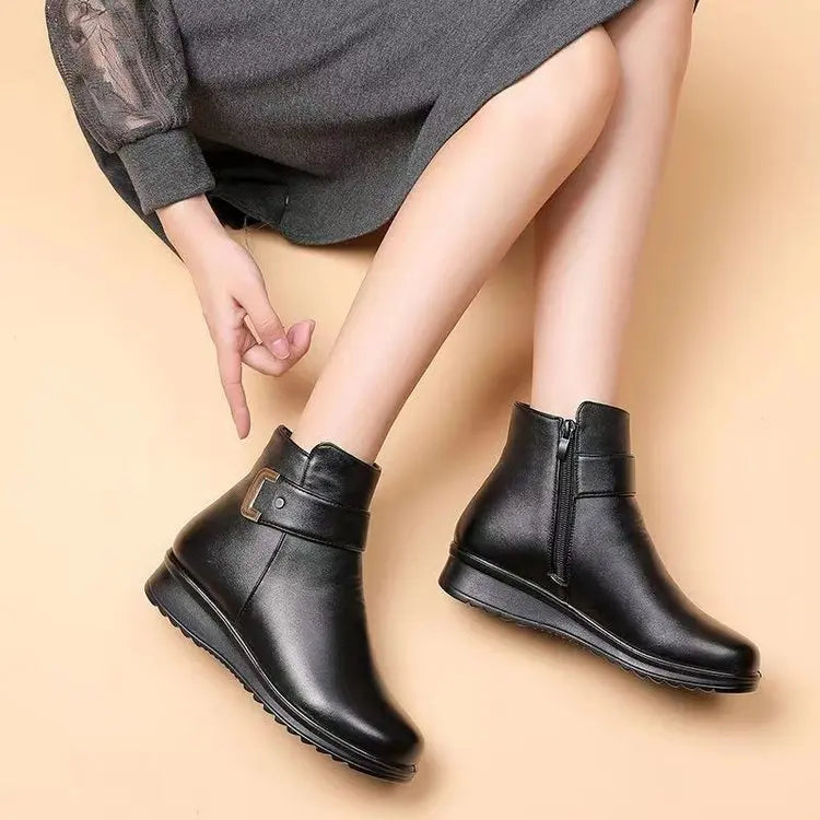 Warm Fuzzy Ankle Boots for Women
