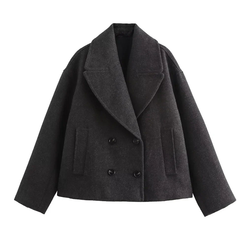 Timeless Double Button Warm Ladies Winter Coat