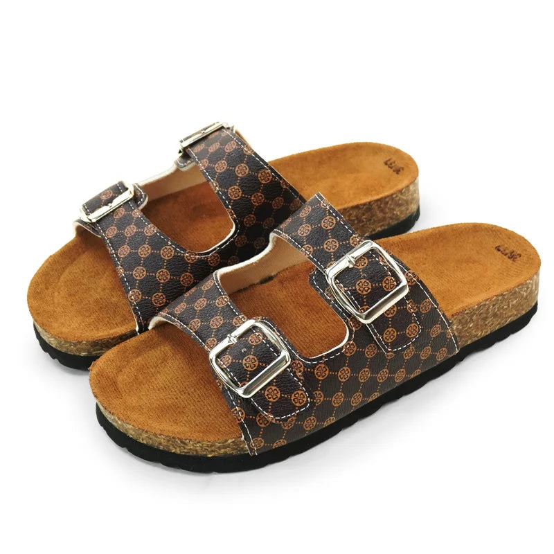 Soft Women's Cork Beach Flip Flops