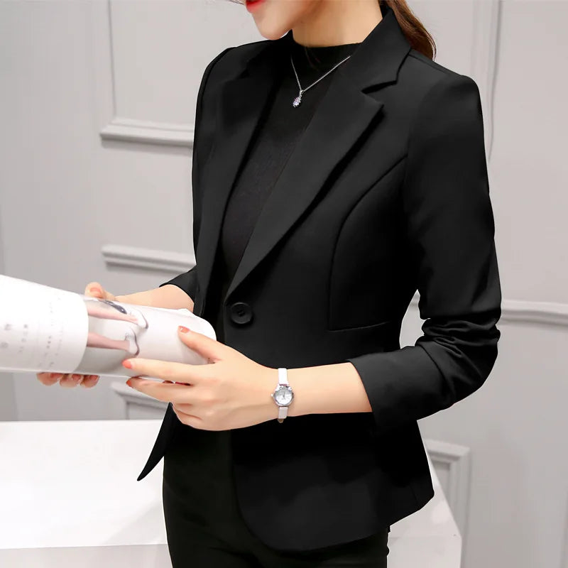 Timeless Dark Blue Formal Ladies Jacket
