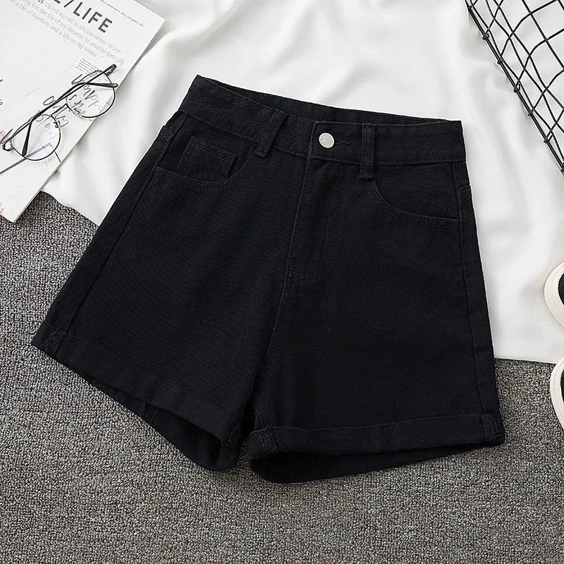 Loose Fit Casual Denim Shorts