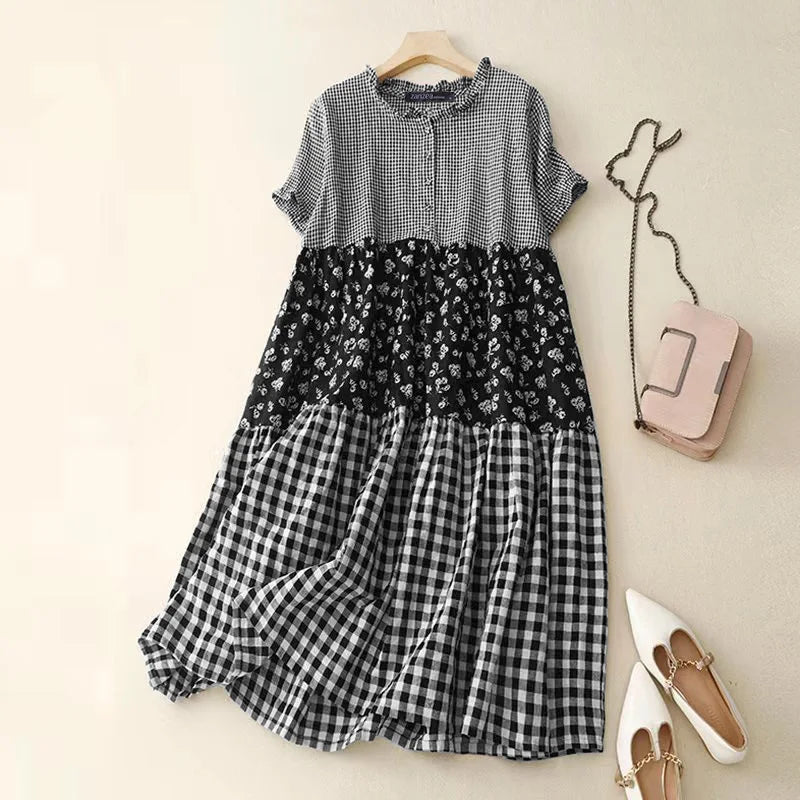Timeless Plaid Maxi Dress