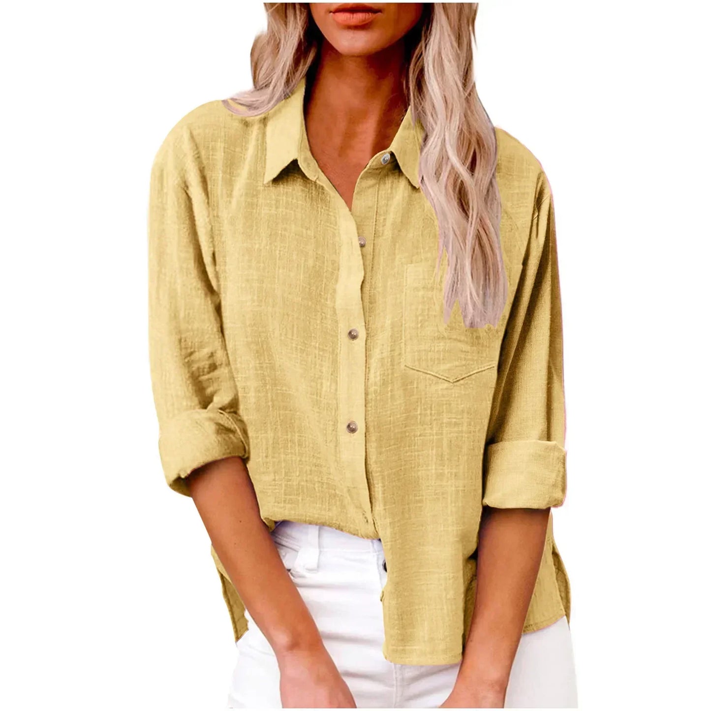 Women's Simple Relaxed Cotton Shirt