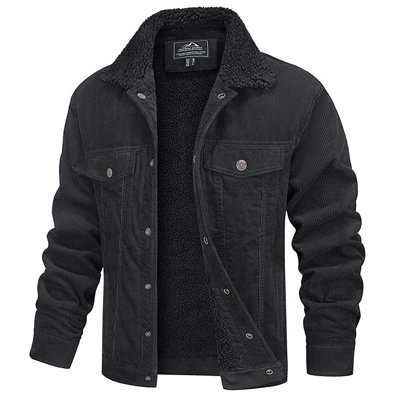 Durable Men's Casual Cotton Zip Jacket