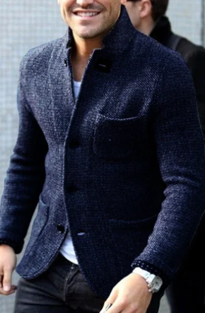 Comfortable Loose Fit Mens Casual Blazer Jacket